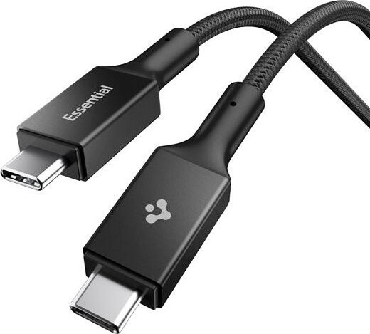 Spigen Essential USB C to USB C 240 W Fabric Cable Black EB24015CC