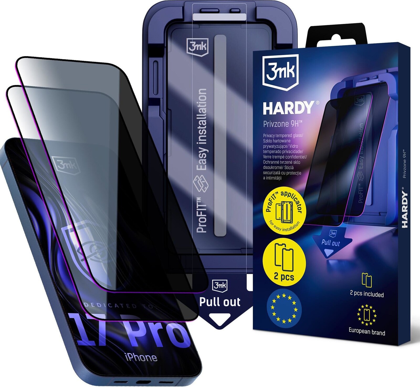 3MK Hardy Privzone 9H pre Apple iPhone 17 Pro