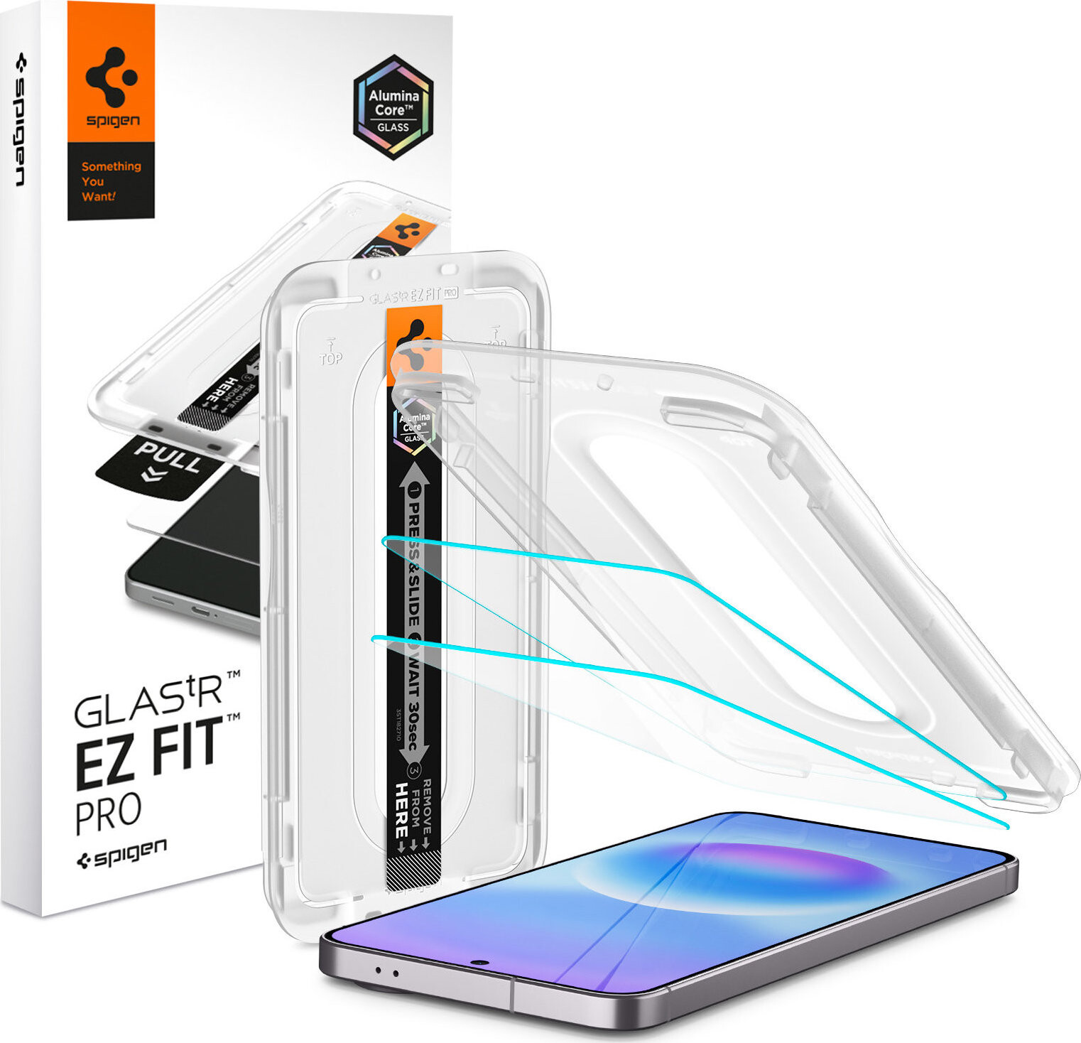 Spigen Glass tR EZ Fit Pro 2 Pack Samsung Galaxy A57 5G