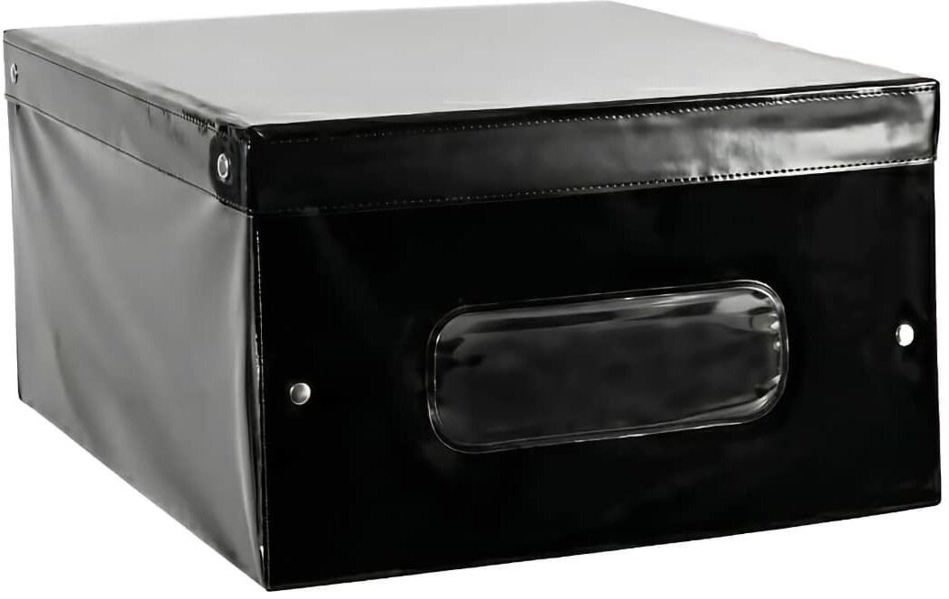 ORDINETT Box úložný 50 l CLOE vinylový 50 × 40 × 25 cm