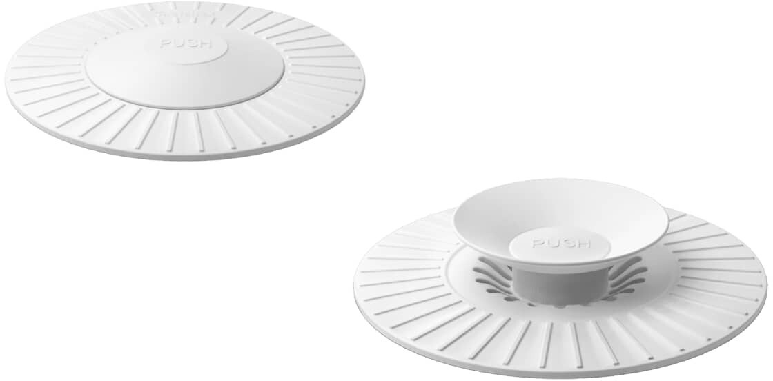 Metaltex Drezový výpust zátka výpustná silikónová 11 cm otvorené/zatvorené