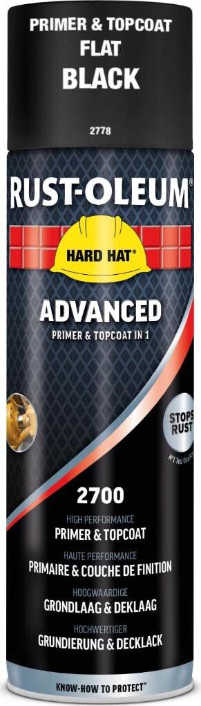 Rust-Oleum Základná priemyselná farba v spreji Hard Hat® Advanced 2 v 1, čierna I
