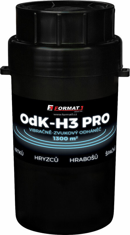 Format1 vibračne zvukový odháňač krtkov, hryzcov, hrabošov