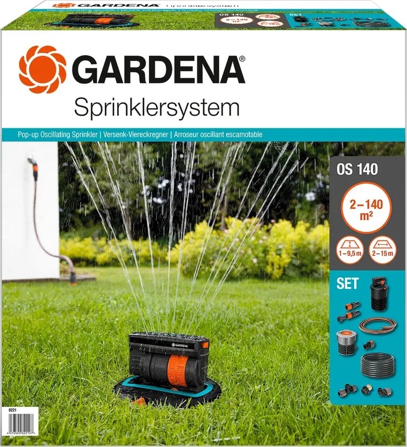 GARDENA Kompletná súprava so zadažďovačom štvorplošný OS140