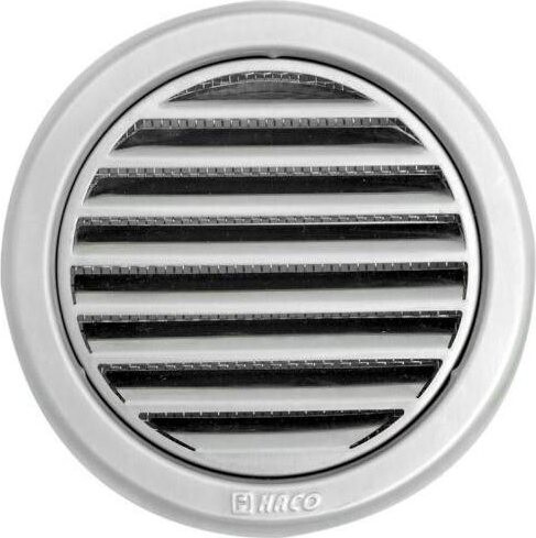 Mřížka větrací kruhová se síťovinou NVM, O 100 mm, nerez 0704