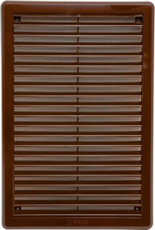 Mřížka větrací - krytka se síťovinou VM, 200 x 300 mm KH, hnědá 0316