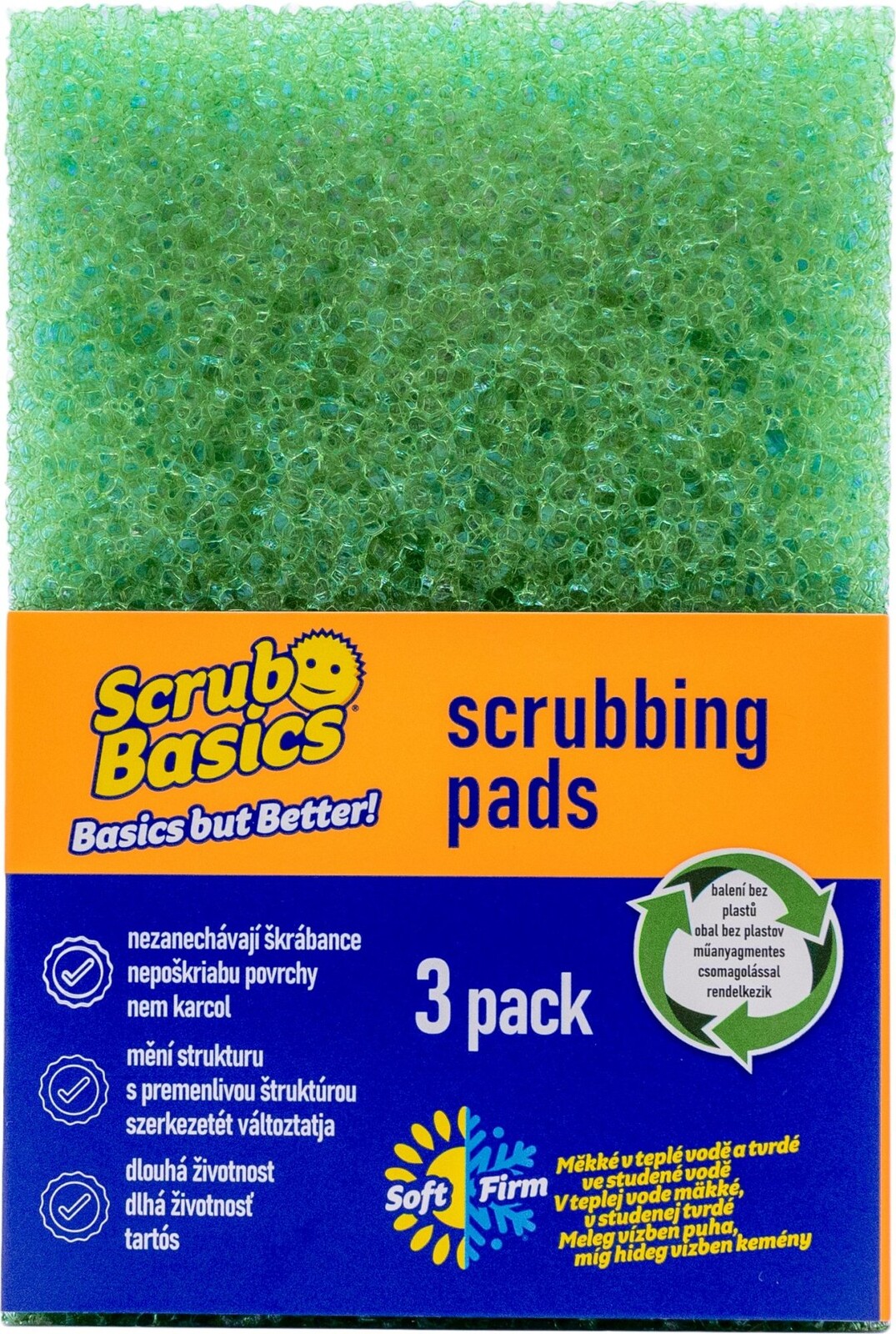 SCRUB DADDY Scrub Basics drhnúce hubky 3 ks