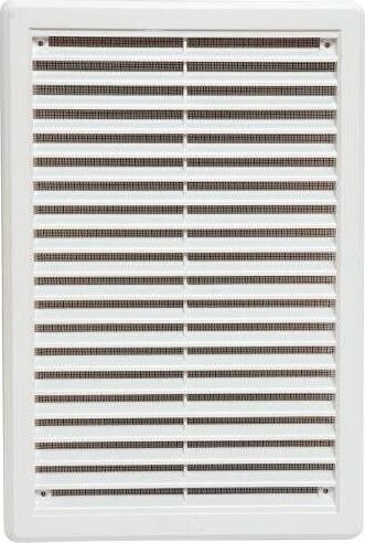 Mřížka větrací - krytka se síťovinou VM, 175 x 250 mm KB, bílá 0317
