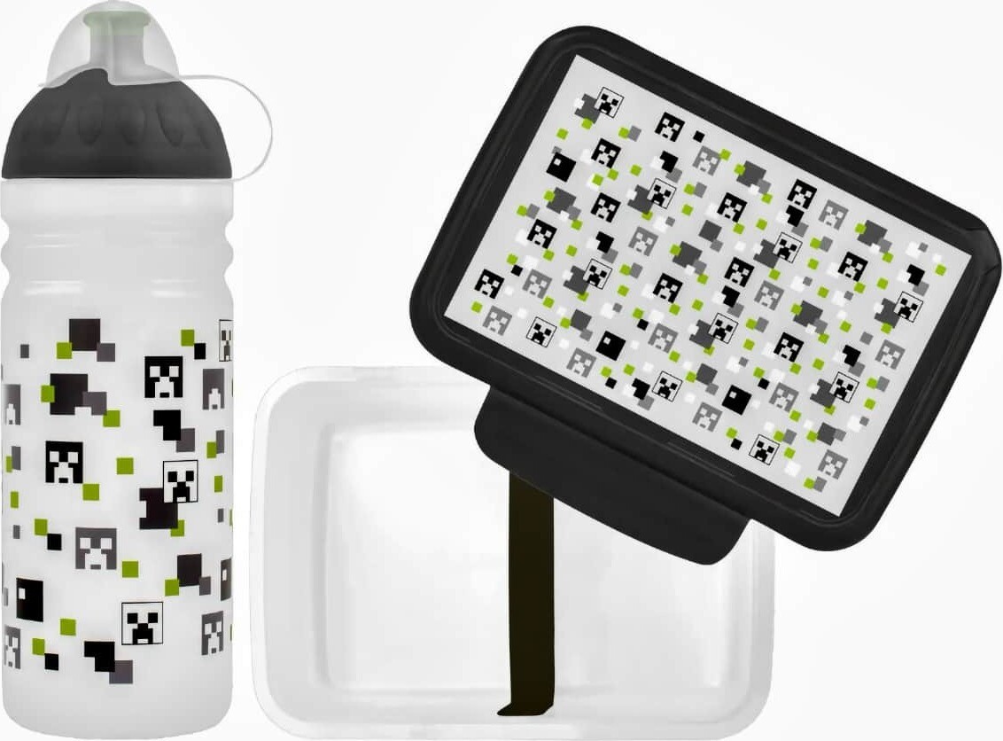 ZDRAVÁ FĽAŠA zdravá desiata + zdravá fľaša 0,7 l PIXEL HEAD sada