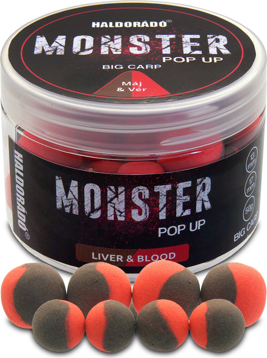 Haldorádó Pop-Up Monster Big Carp 50 g 13/17 mm Krvavá pečeň