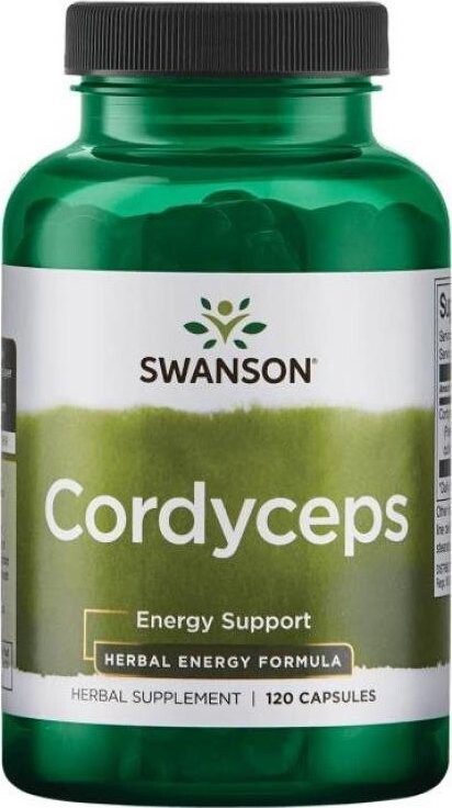 Swanson Cordyceps (Húsenica čínska), 120 kapsúl