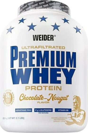 Weider Premium Whey čoko/nugát 2,3 kg