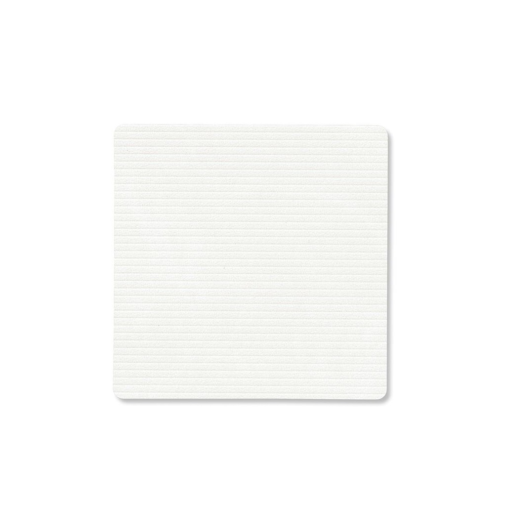 Podtácka SQUARE CORDUROY 10 x 10 cm, čistá biela, koža, LIND DNA
