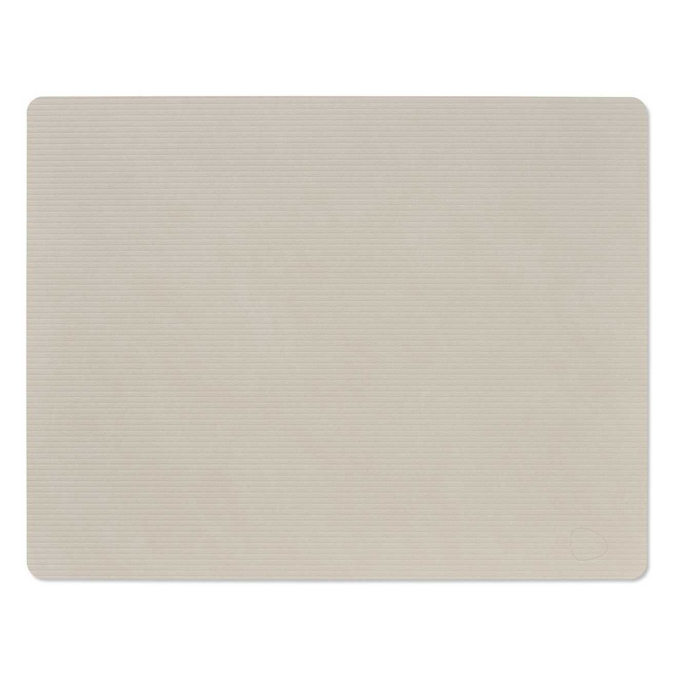 Prestieranie SQUARE CORDUROY 35 x 45 cm, ustricovo biela, koža, LIND DNA