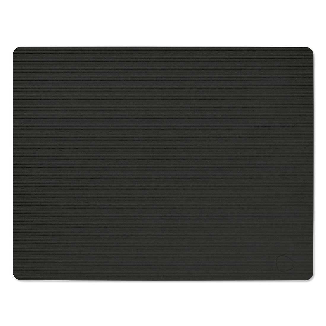 Prestieranie SQUARE CORDUROY 35 x 45 cm, čierny atrament, koža, LIND DNA