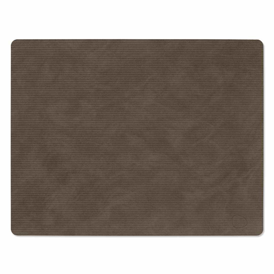 Prestieranie SQUARE CORDUROY 35 x 45 cm, kaviárová, koža, LIND DNA