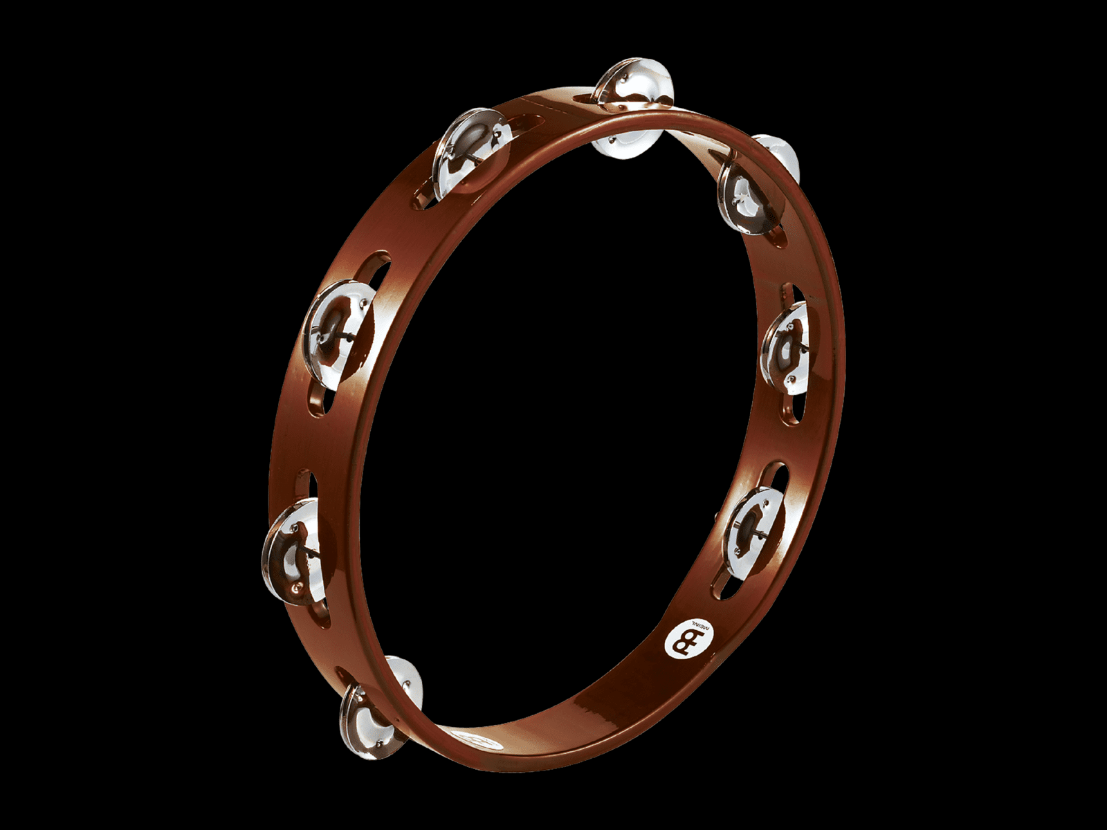 MEINL TAMBOURINE NICKELSILVER JINGLES 1 ROW