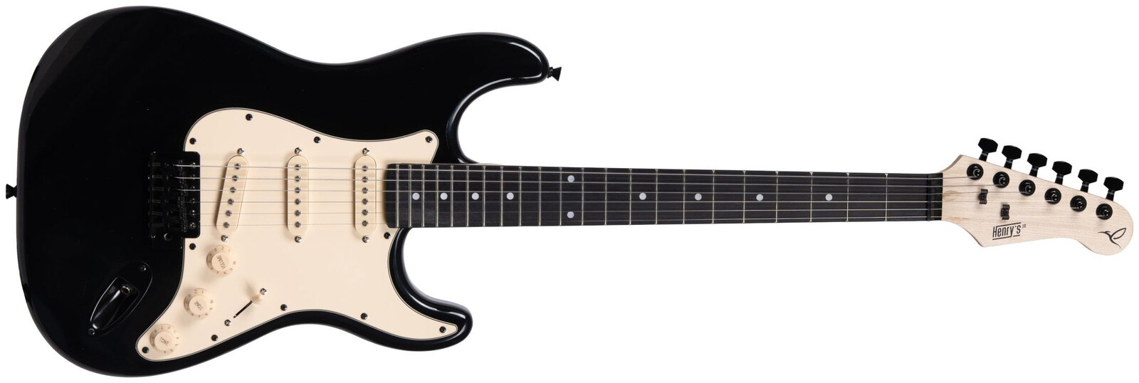 HENRY`S MUSIC Henry ' s Jr. Bird II ST1-NJR Crow Elektrická gitara, čierna