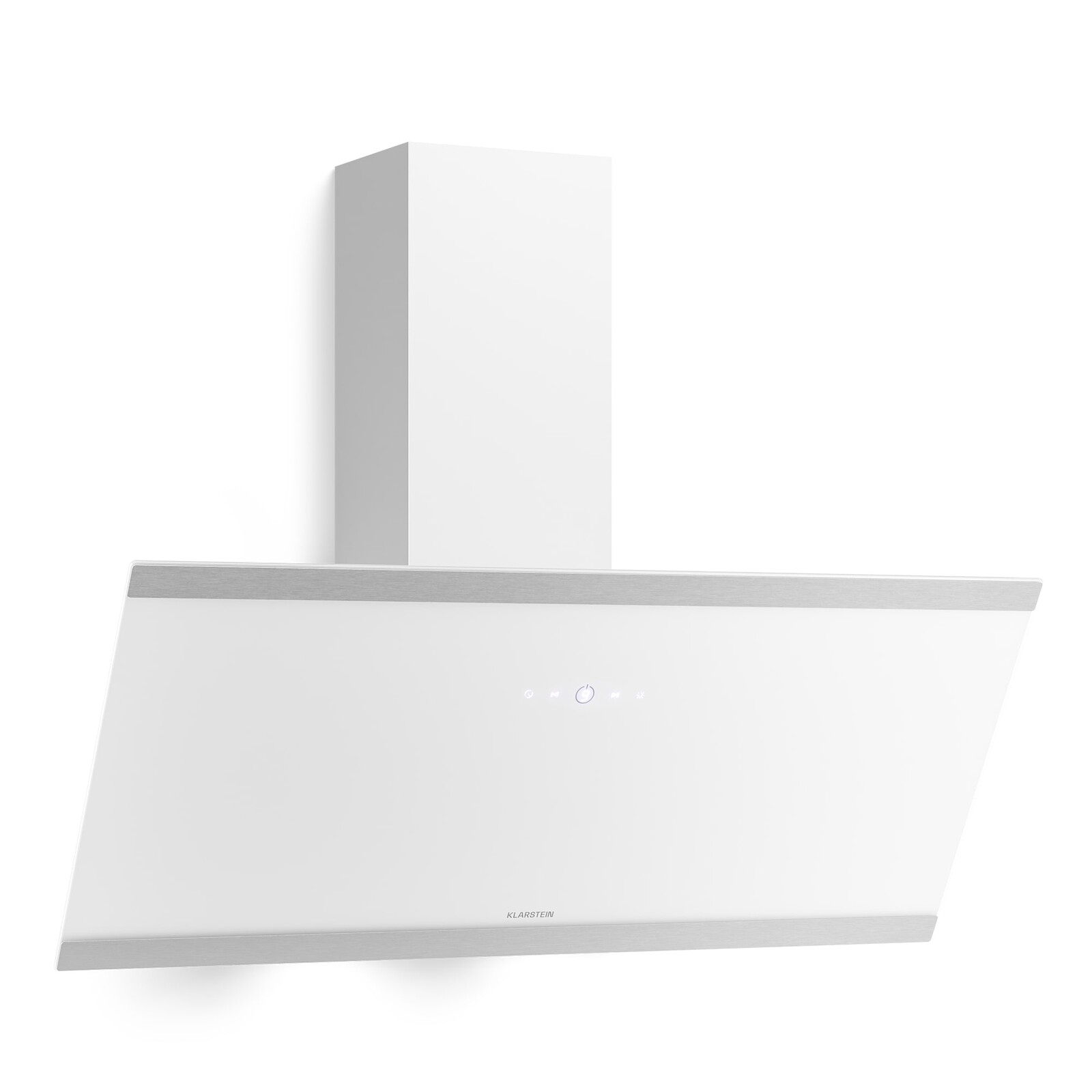 Klarstein Flashline šikmý digestor | Režimy odsávania a recirkulácie | Moderný dizajn | 578 m³/h | 90 cm