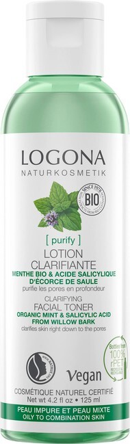 Logona Pleťové čistiace tonikum BIO mäta a kyselina salicylová 125ml
