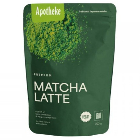 APOTHEKE Matcha bio latte vegan sypká zmes 250 g