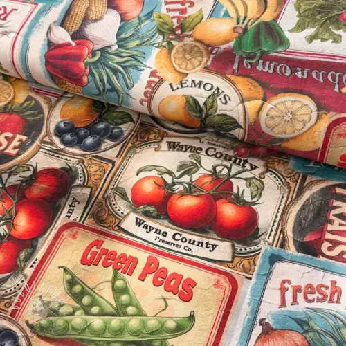 Dekoračná látka Vegetables digital print