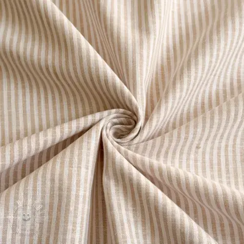 Ľan s bavlnou Stripe naturals