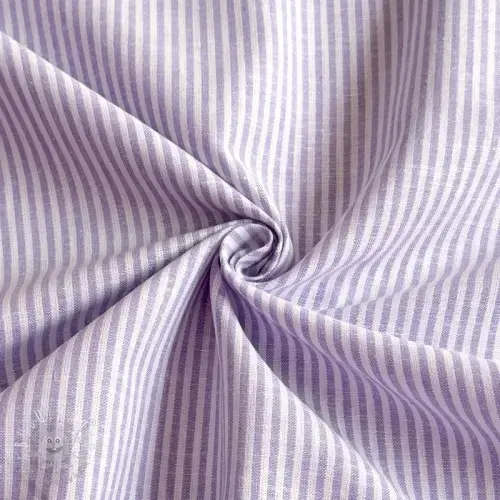 Ľan s bavlnou Stripe purple