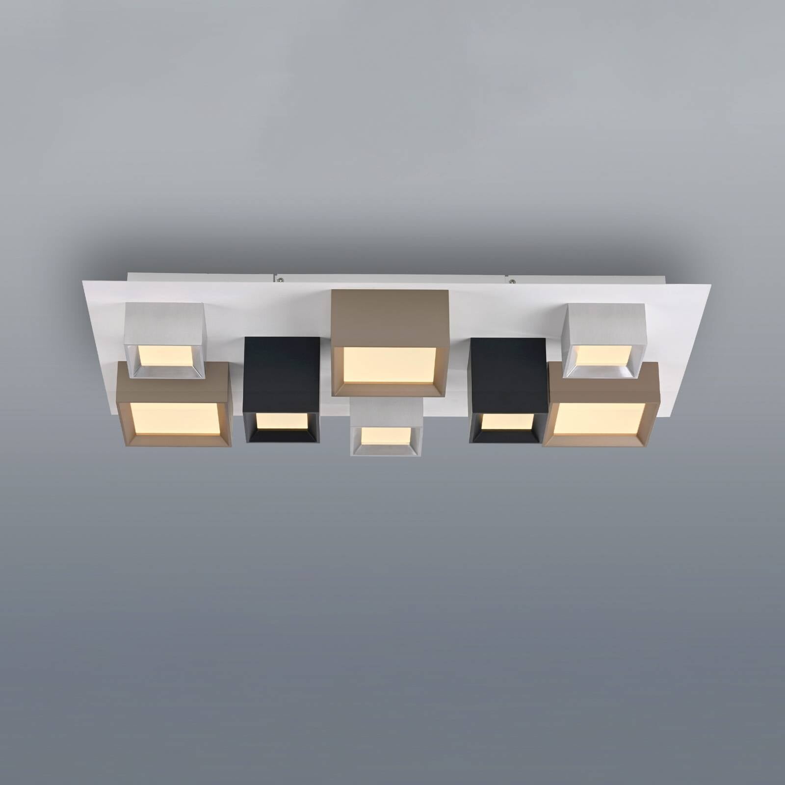 Stropné LED svetlo PURE Manhatten, viacfarebné, 8-pl., CCT