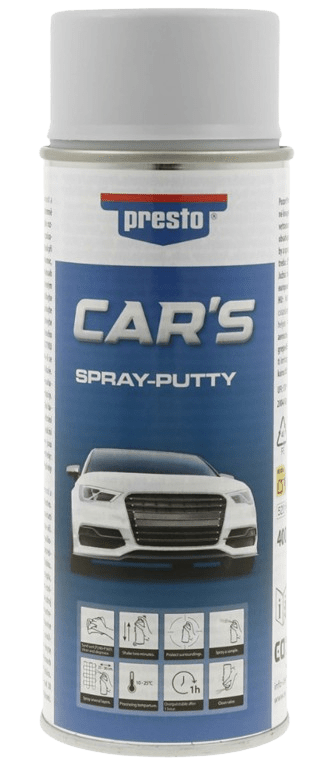 PRESTO CAR'S - Striekací tmel v spreji šedá, 0,4 L