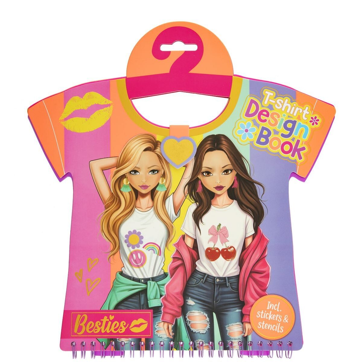 Craft Creative Kniha pre módnych návrhárov tričiek Besties