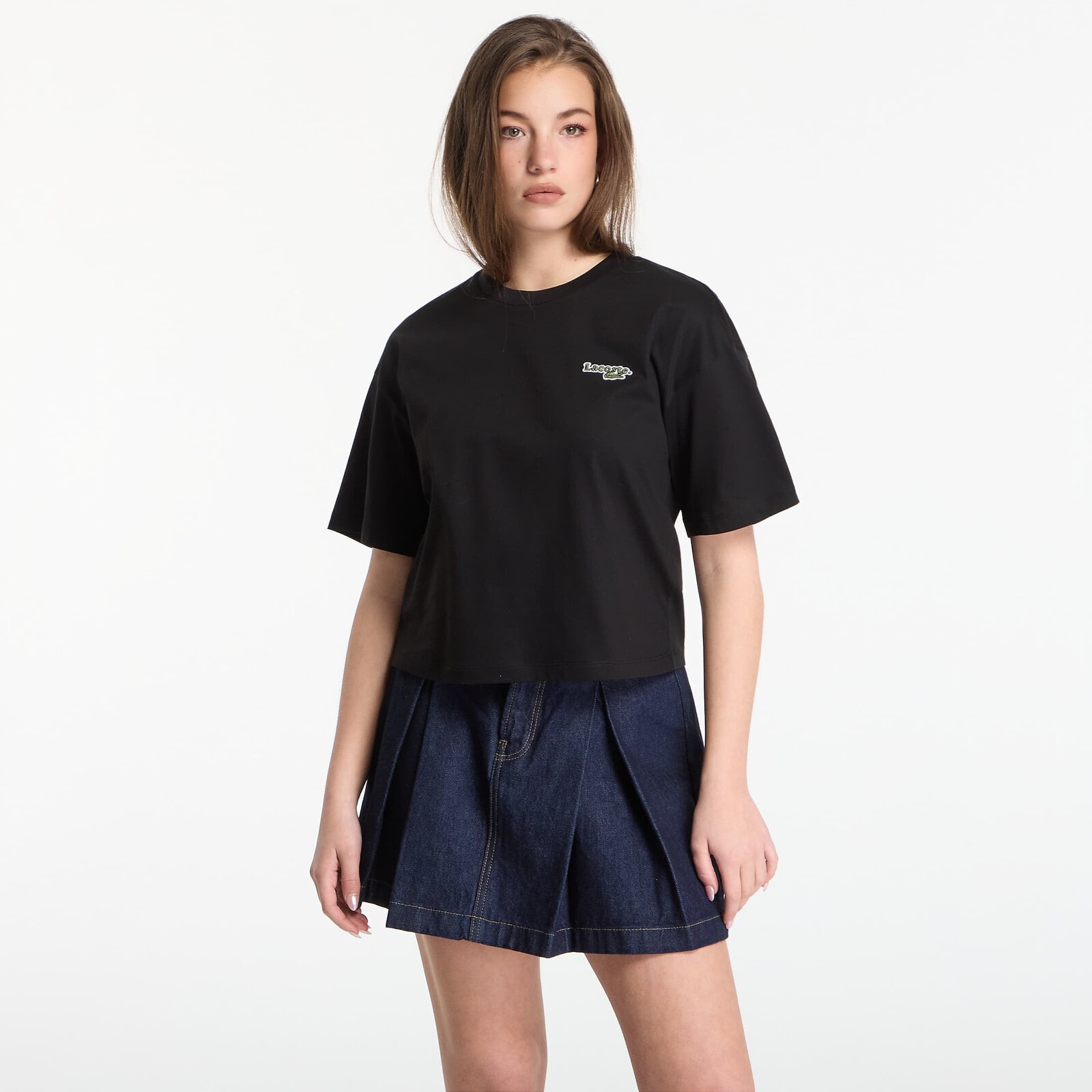 Tričko LACOSTE Tee-Shirt Black 36