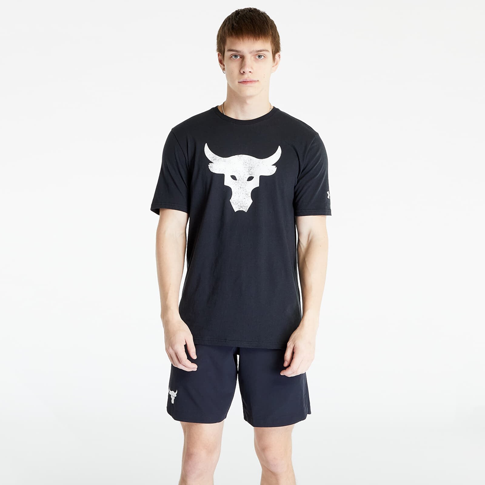 Tričko Under Armour Project Rock Brahma Bull Short Sleeve Tee Black/ Ivory S