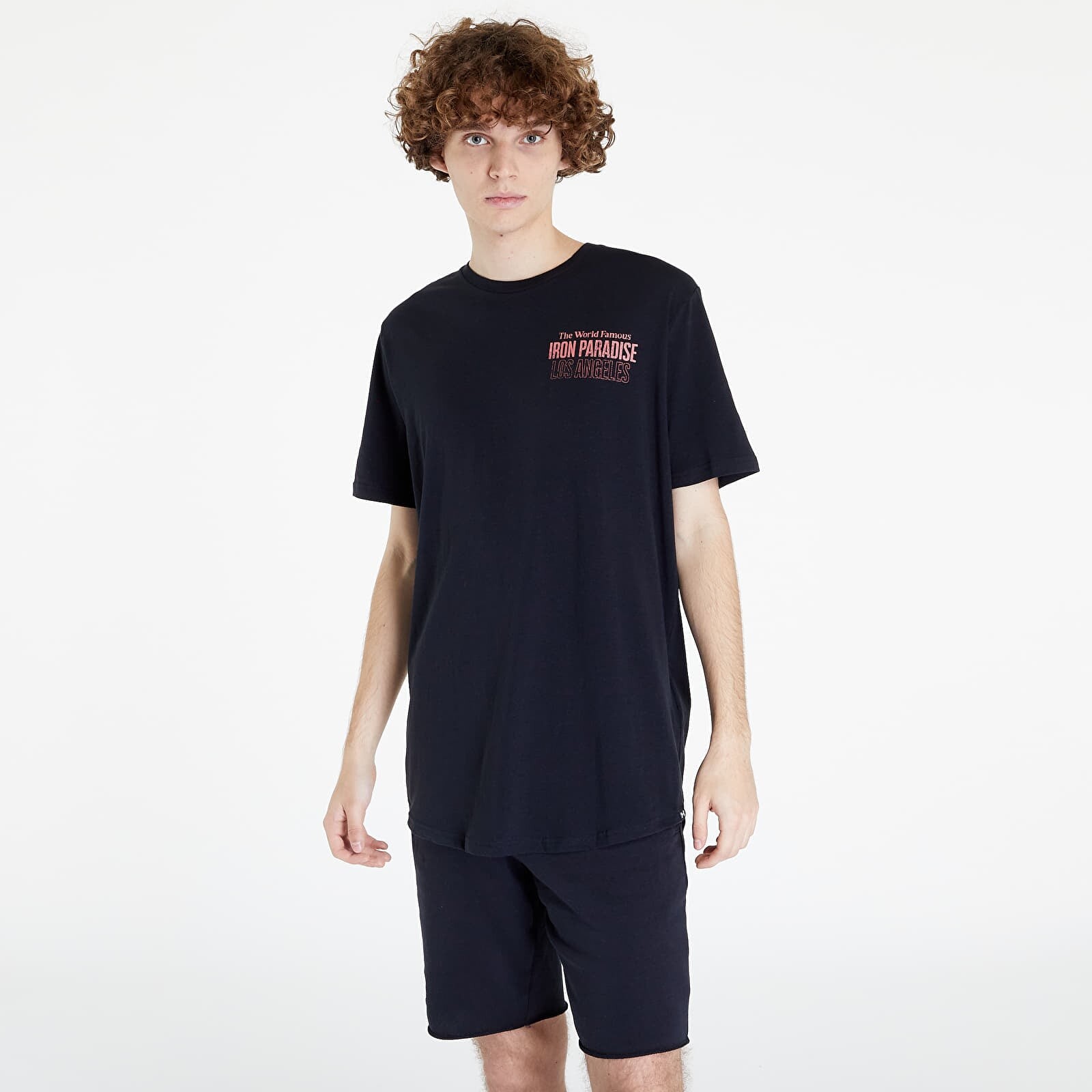 Tričko Under Armour Project Rock 1800 Short Sleeve Black/ Deco Rose M