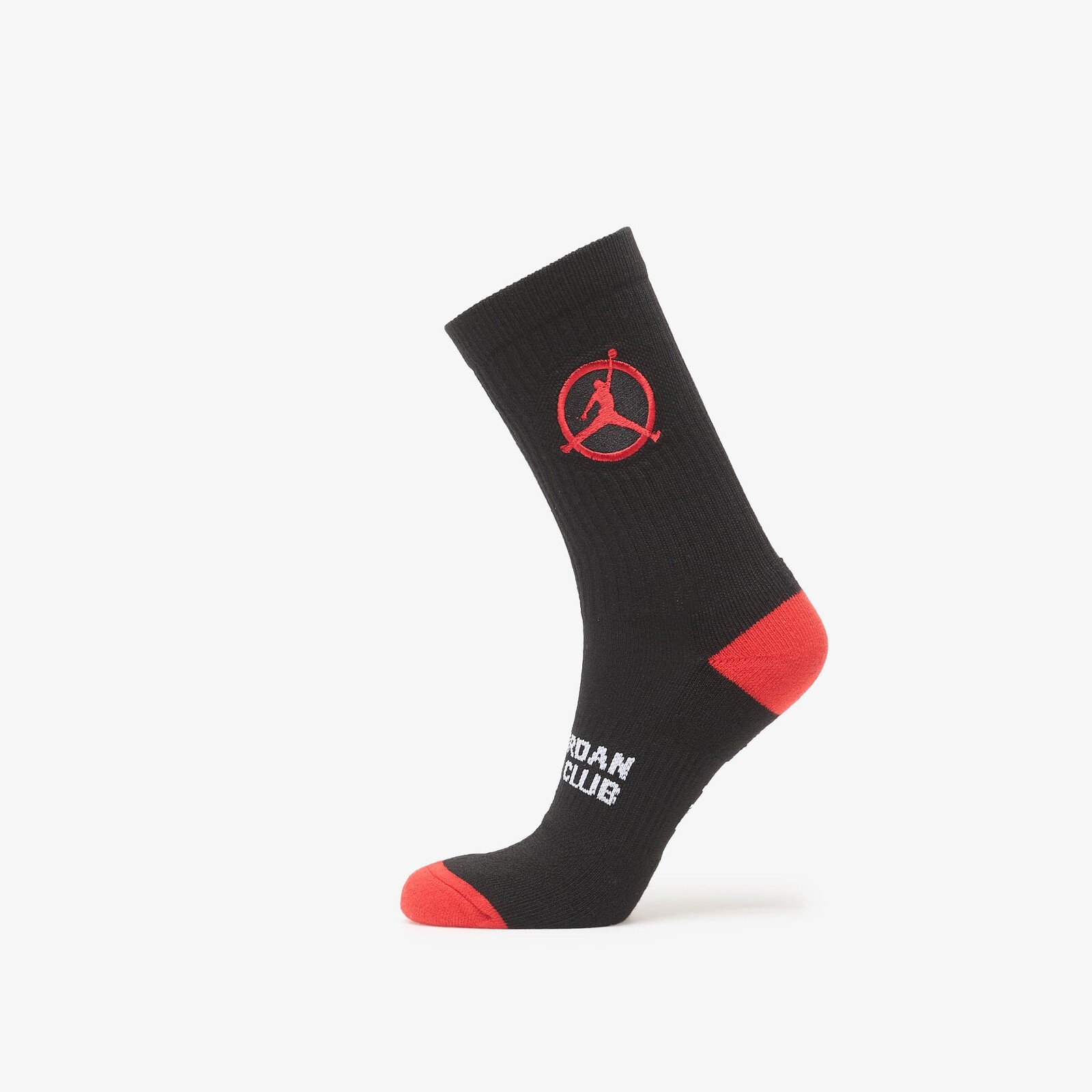 Ponožky Jordan Flight Club Cushioned Crew Socks Black/ University Red/ University Red S