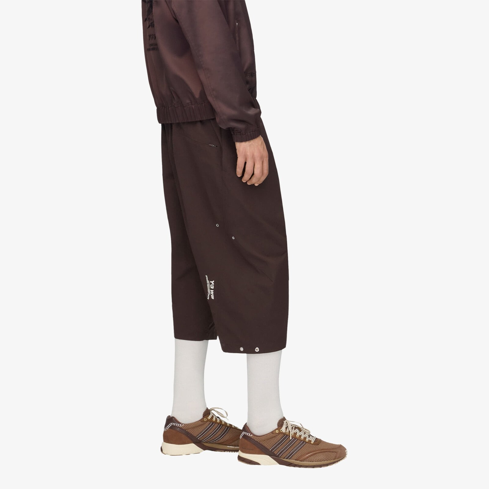 Šortky adidas Wales Bonner Y3 Rip Shorts Aurora Coffee L