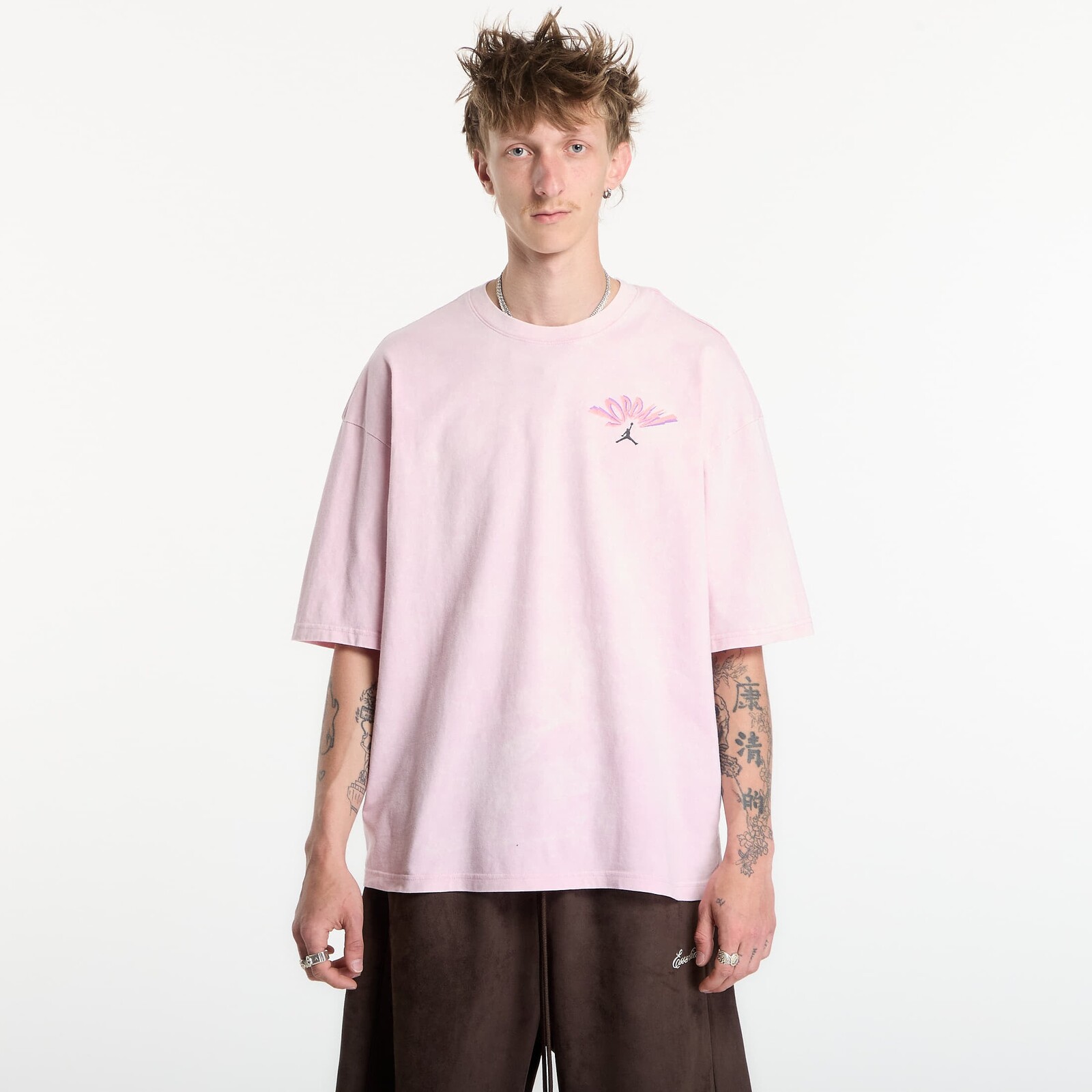 Tričko Jordan Flight Men's T-Shirt Iced Carmine/ Black S