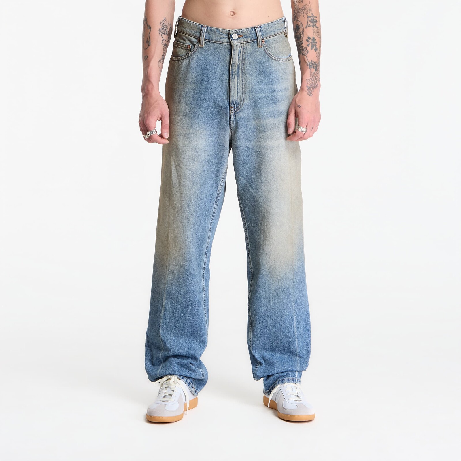 Džínsy MM6 Straight-Leg Jeans Medium Blue 33
