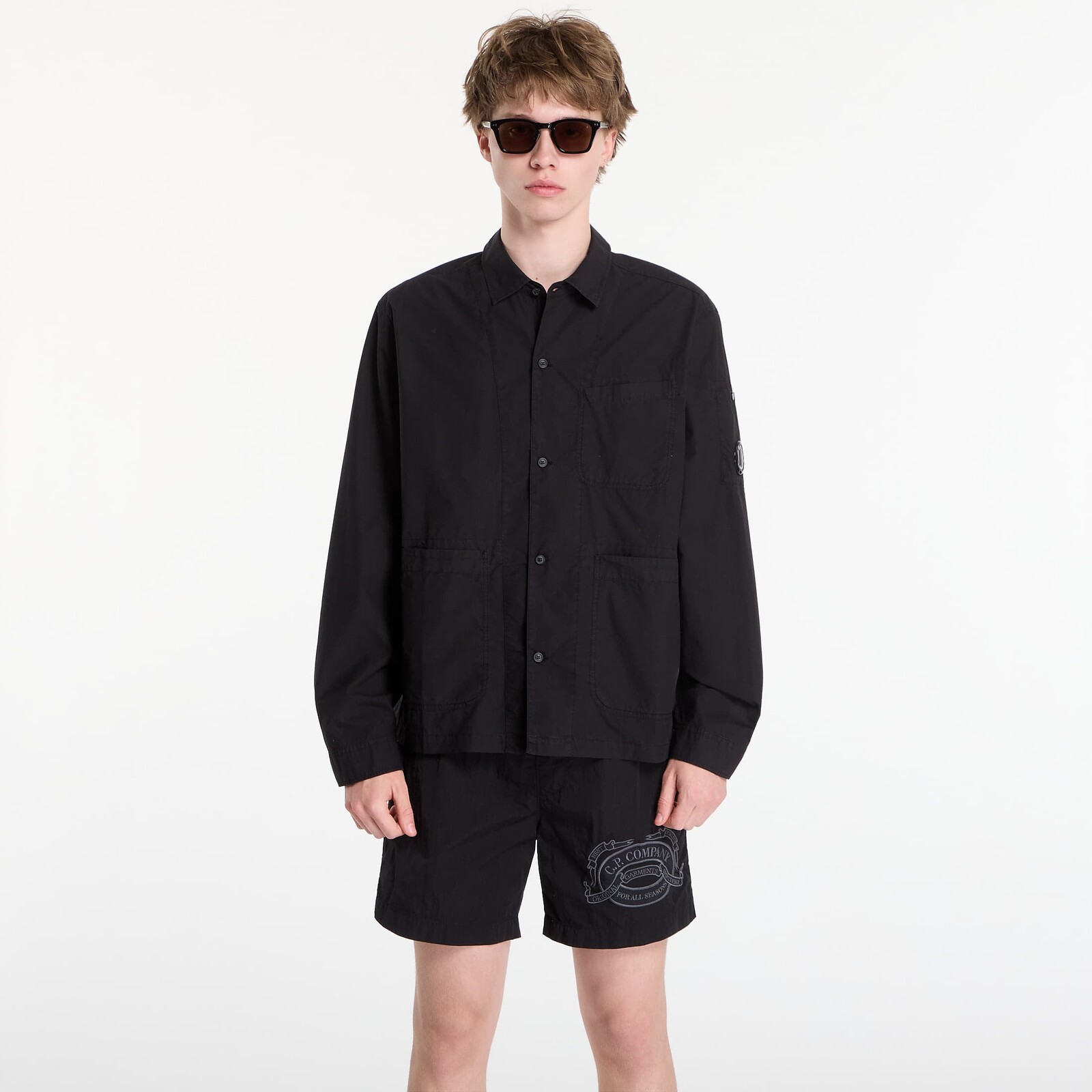 Košeľa C.P. Company Overshirt Black L