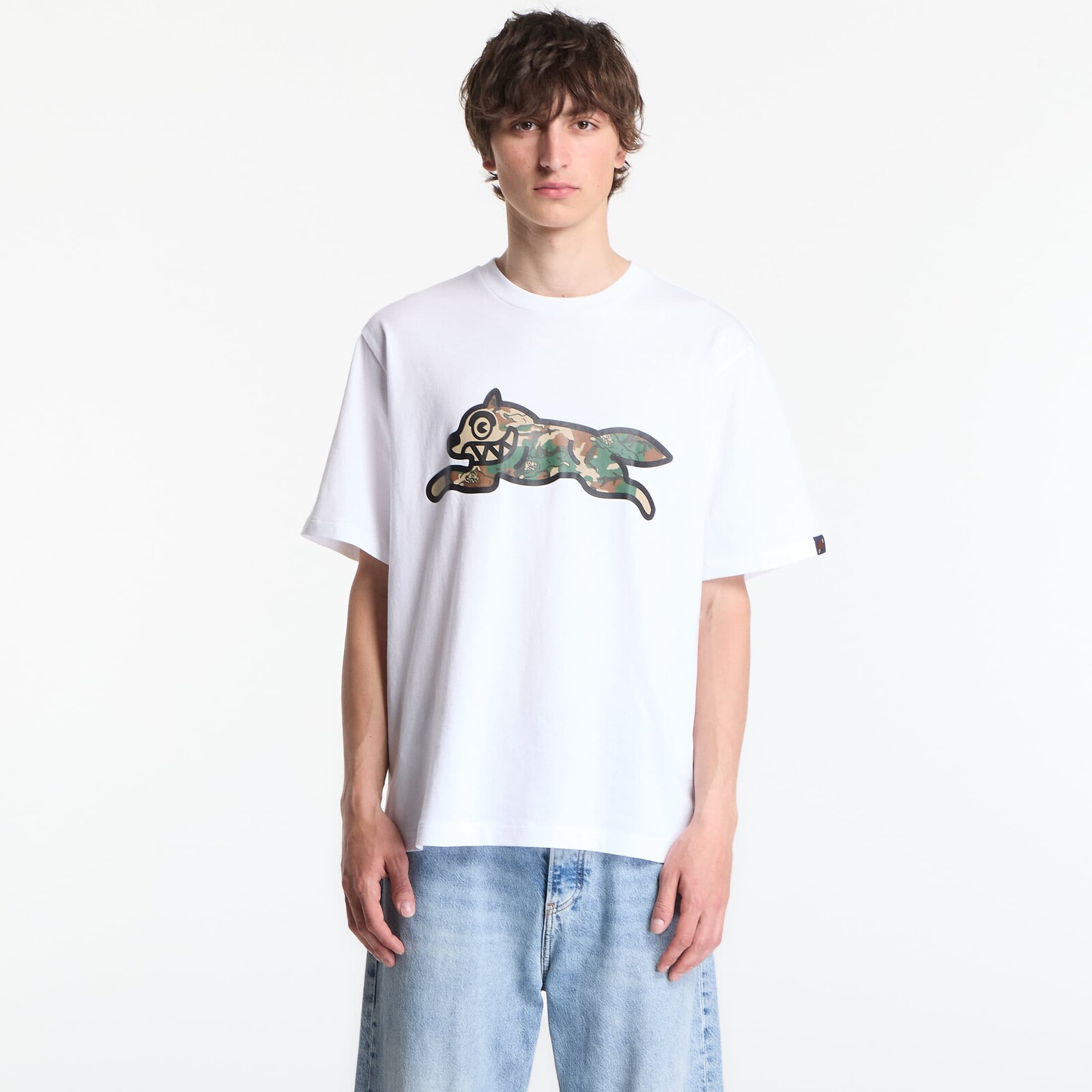 Tričko Billionaire Boys Club Icecream Camo Running Dog Woodland T-Shirt White XL
