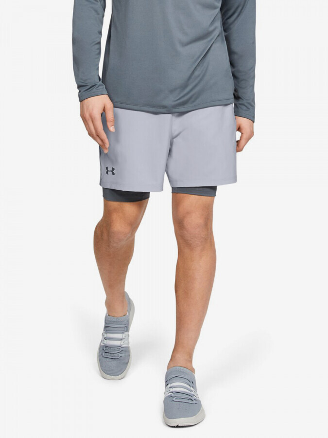 Shorts Under Armour Qualifier 2-In-1 Short-Gry