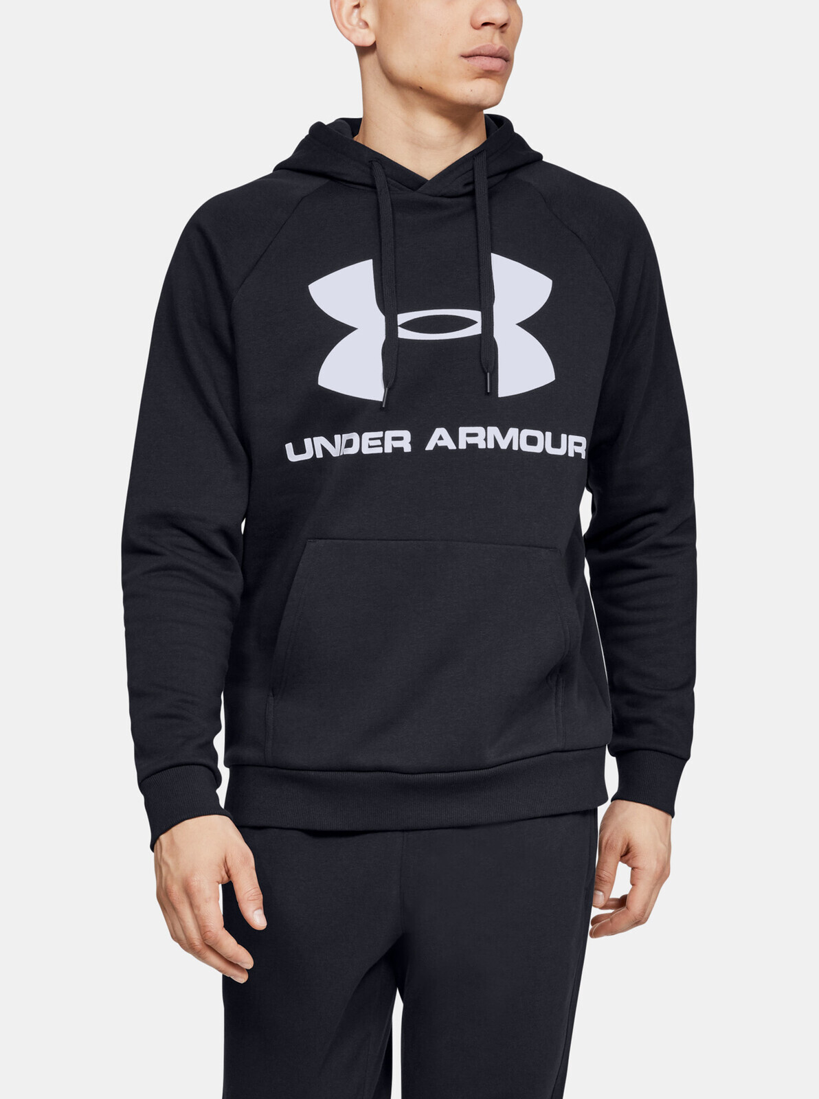 Sweatshirt Under Armour Rival Fleece Sportstyle Logo Hoodie-Blk