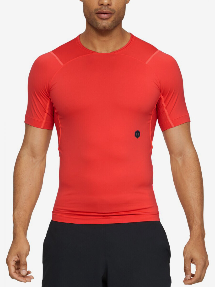 Under Armour Hg Rush Compression Ss-Red Compression T-Shirt