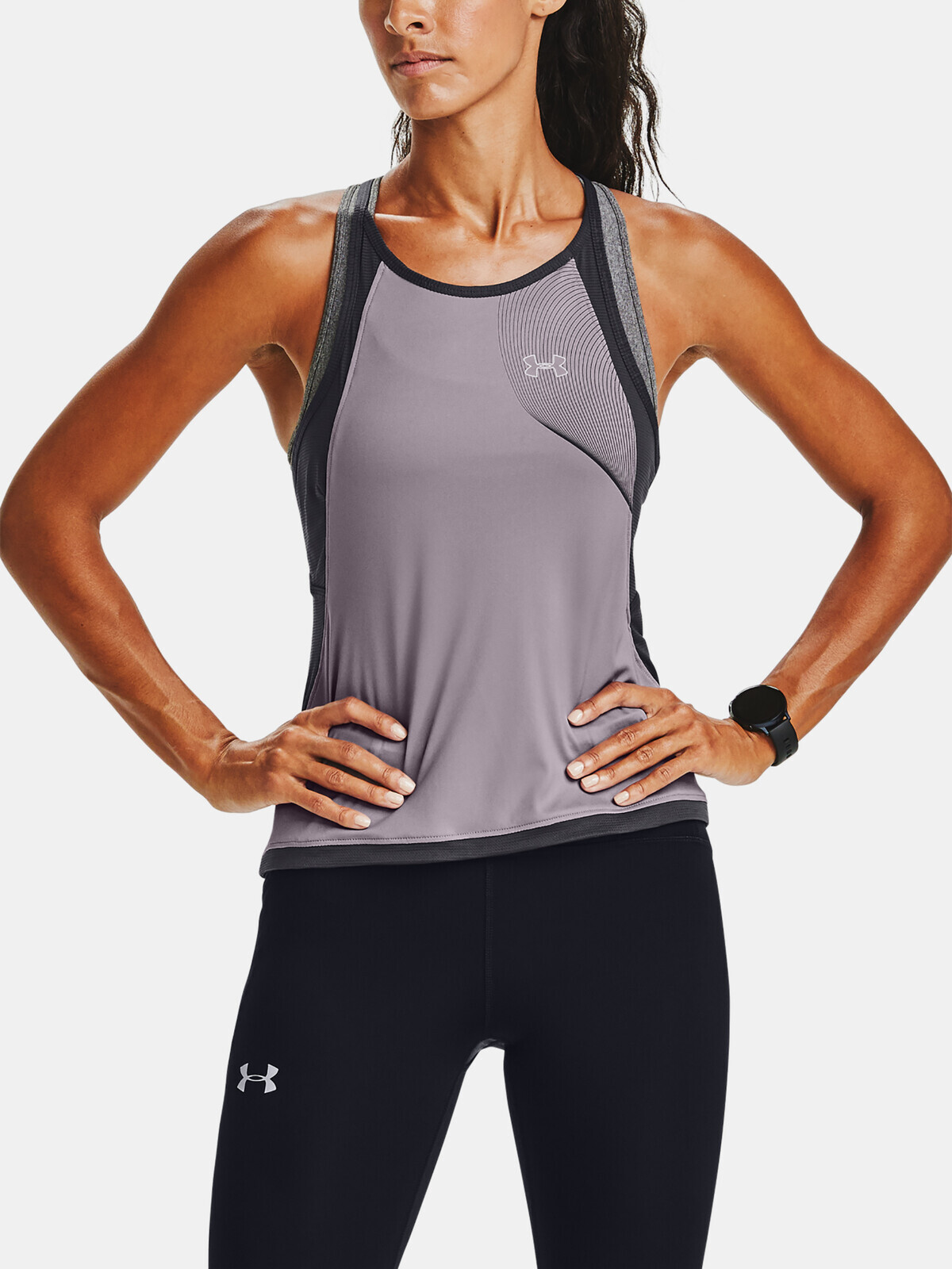 Tank Toe Under Armour W Qlifier ISO-CHILL Tank-PPL