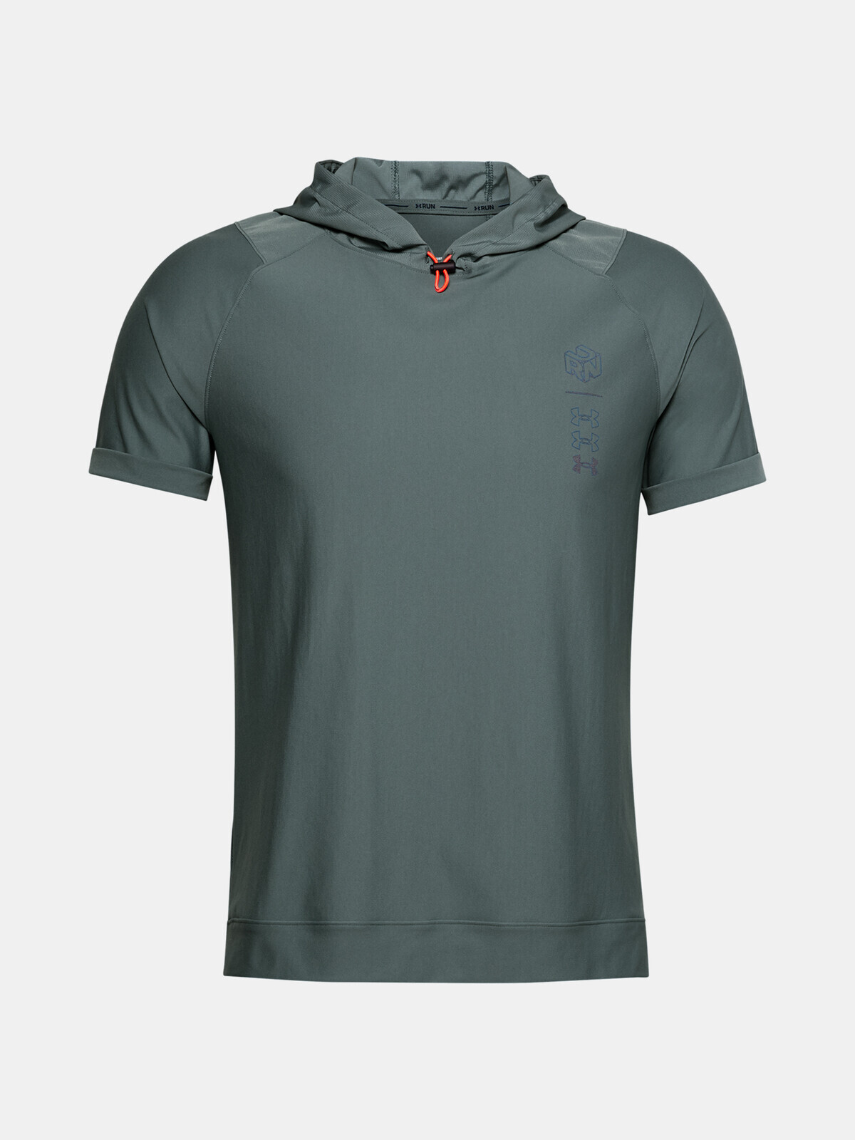 Hoodie Under Armour UA Run Anywhere Hooded SS-BLU