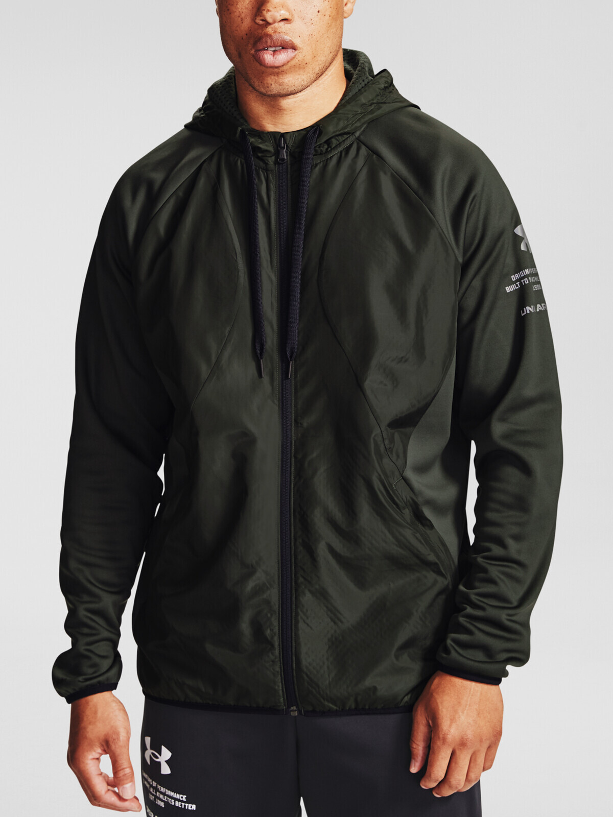 Hoodie Under Armour UA AF Storm FZ HD-GRN