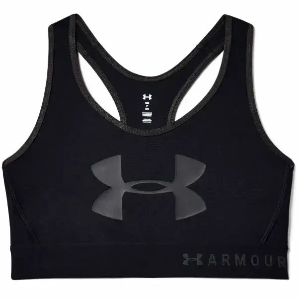Under Armour Armour Mid Keyhole Graphic-BLK Bra