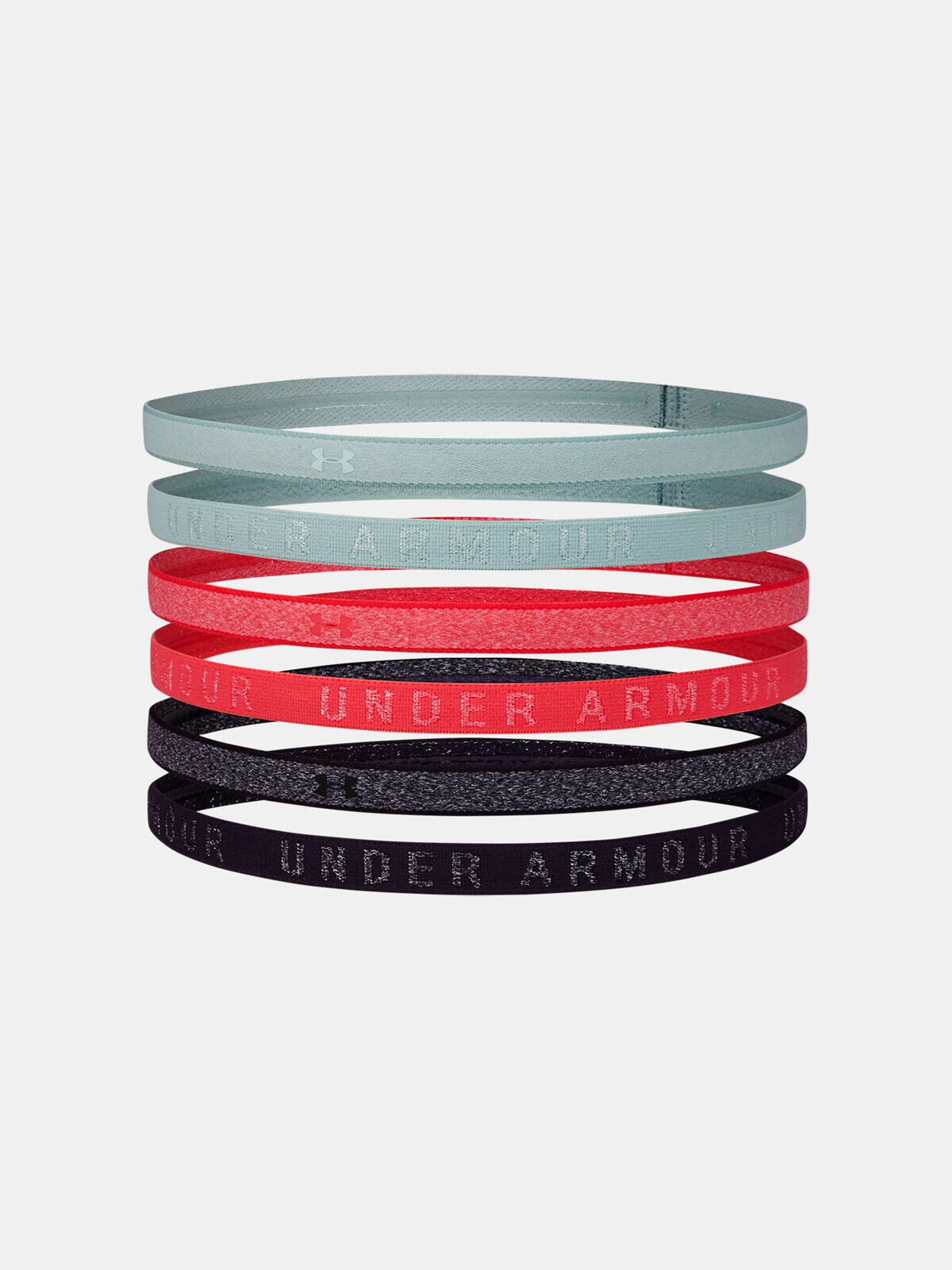 Under Armour Heather Mini Headband (6pk)-BLU