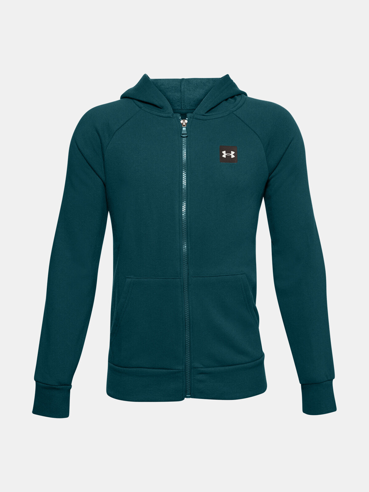 Under Armour Sweatshirt UA RIVAL FLEECE FZ HOODIE-GRN - Boys