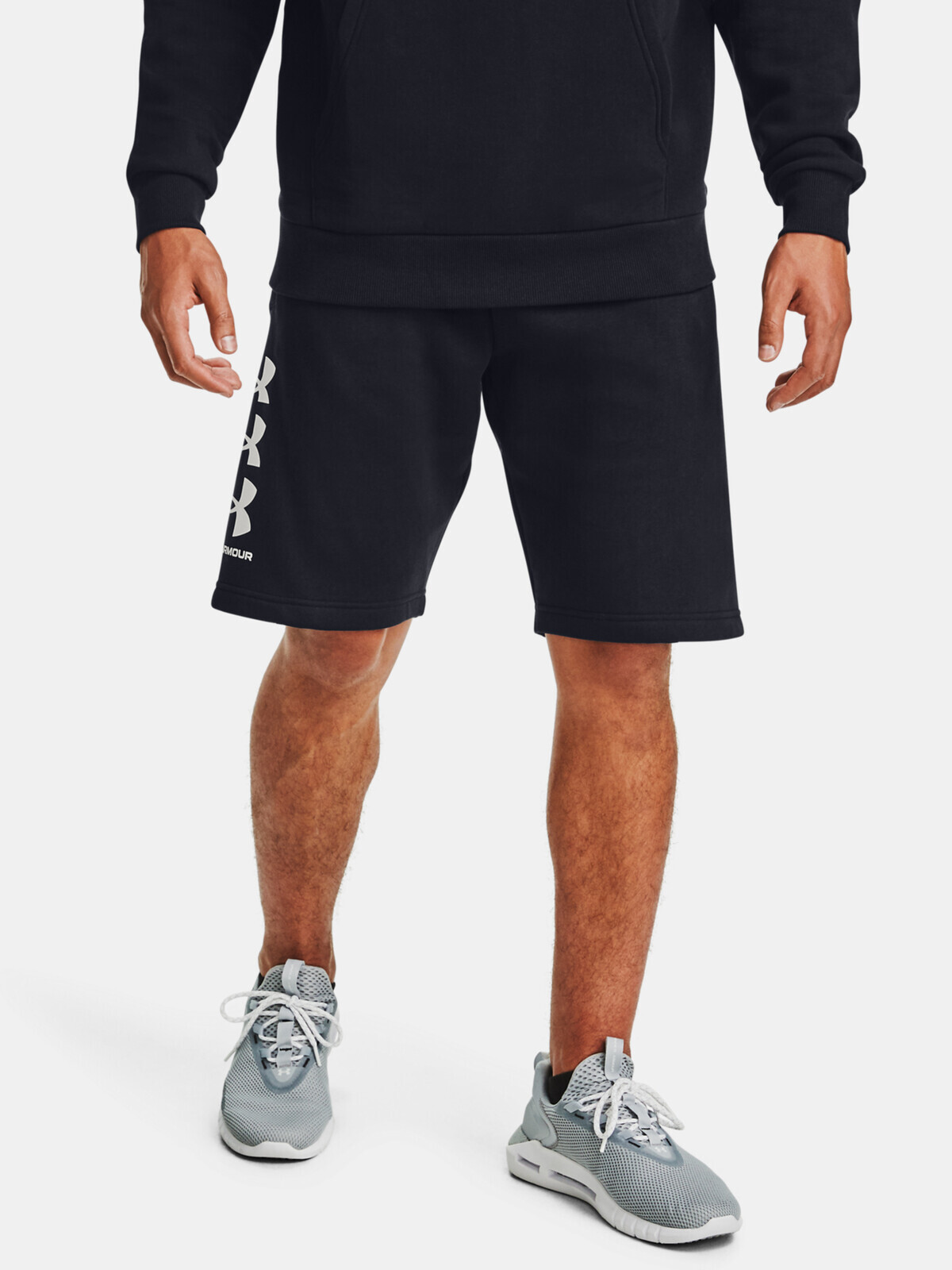 Under Armour Shorts Rival Flc Multilogo Short-BLK - Mens